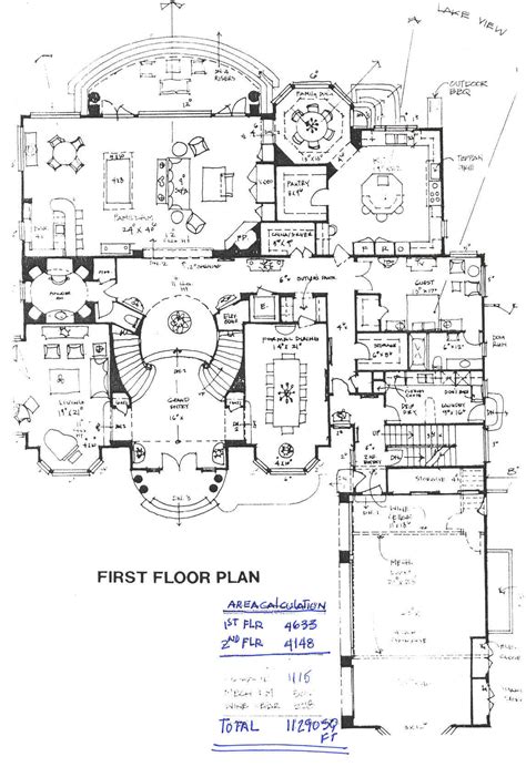 Living room furnishings were chosen by the designer, ana borrallo , for maximum flexibility in the large open space. 869-FLOOR-PLAN-1-1-1w4zu0r.png (1147×1676) | Mansion floor ...