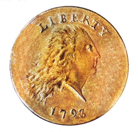Flowing Hair Penny Wreath Reverse 1793 Flowing Hair Large Cents