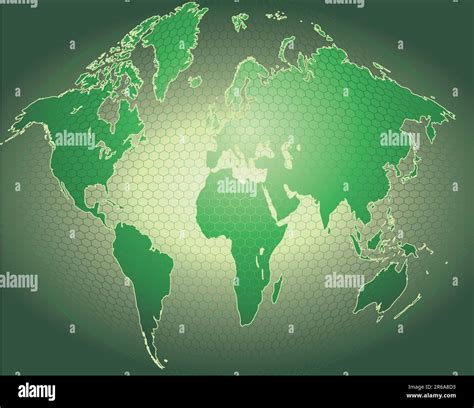 A Dynamic 3d World Map With Background Stock Vector Image And Art Alamy