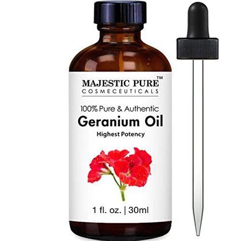 Majestic Pure Geranium Essential Oil 4 Fl Oz Geranium Essential Oil