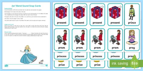 Pr Blend Snap Cards Worksheet