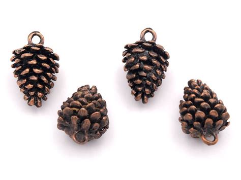 EUR 0 92 Pc Large Pendant As A Pine Cone In Antique Etsy Large