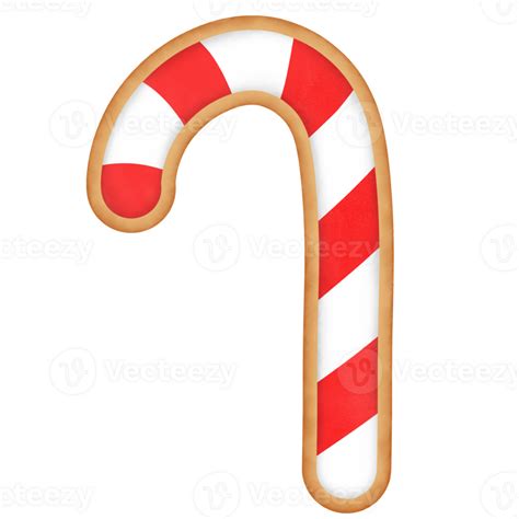 Christmas Candy Cane Gingerbread 23980596 Png