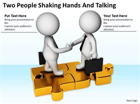 People shaking hands clip art. Two People Shaking Hands And Talking Ppt Graphics Icons ...