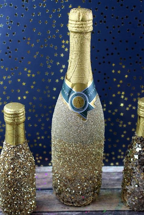 How To Decorate Champagne Bottles For Christmas And Holiday Parties