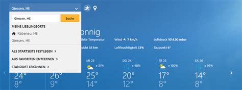 Microsoft Edge Wetter Standort Wechseln So Legt Man Neue Wetter Standorte Im Edge Browser Fest