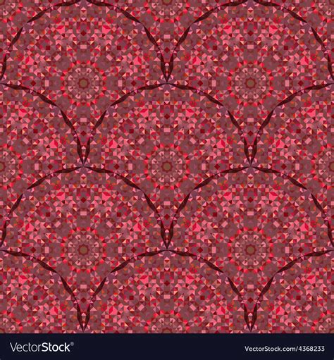 Red Geometric Pattern Vintage Royalty Free Vector Image