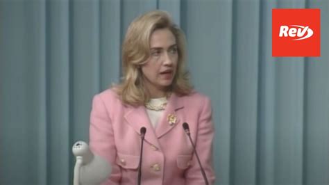 hillary clinton women s rights are human rights speech at 1995 women s conference beijing