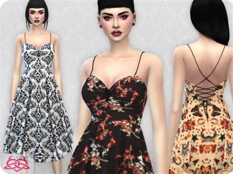The Sims Resource Claudia Dress Recolor 6 By Colores Urbanos • Sims 4