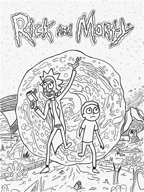 Rick And Morty Coloring Pages Aerografiaonline