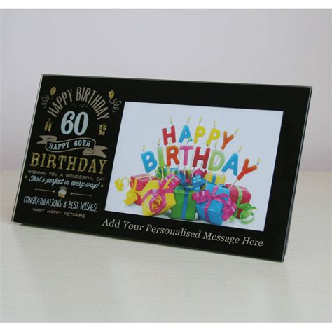 Personalized frames offer a stylish, unique birthday gift option for any family member or close friend. Personalised 60th Birthday Frame In Black By Gifts Online4 ...