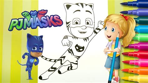 Still, when adventure beckons, the amazing catboy leaps to the rescue!. Coloring PJ MASKS videos CATBOY Coloring Page | Coloring ...