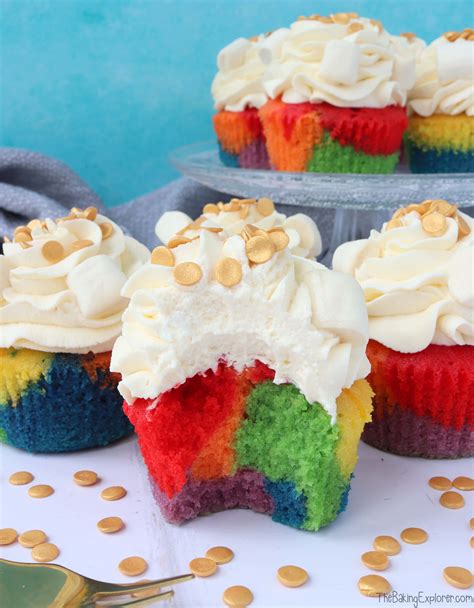Rainbow Cupcakes The Baking Explorer