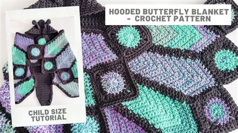 Hooded Butterfly Blanket Crochet Pattern Youtube
