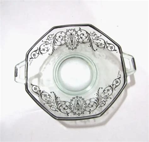 Vintage Sterling Silver Overlay Candy Dish Bowl Octagon 18 39 Picclick