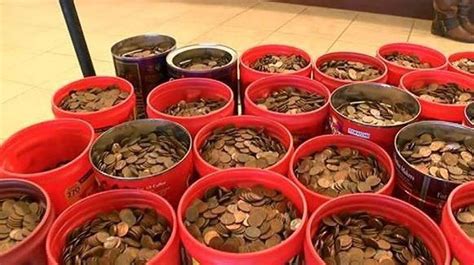 500 Pounds Of Pennies Saved Is How Much Earned Texas Man Cashes In