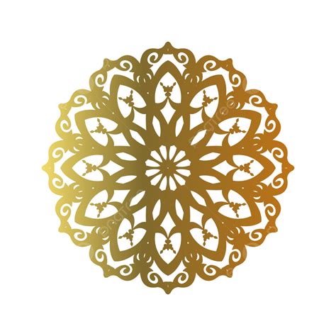 Thai Golden Vector Art Png Golden Abstract Thai Mandala Design Png