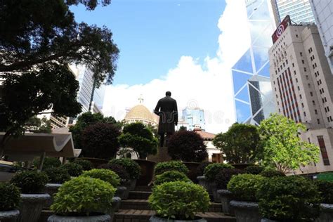 The Landscape Of Statue Square Hong Kong 18 June 2021 Editorial Photo