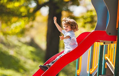 Child Sliding Stock Photos Pictures And Royalty Free Images Istock