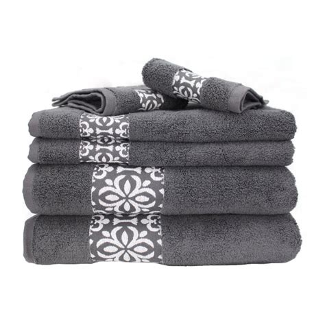 Buy Deluxe Bath Towels Premium Zero Twist Cotton Charcoal Grey