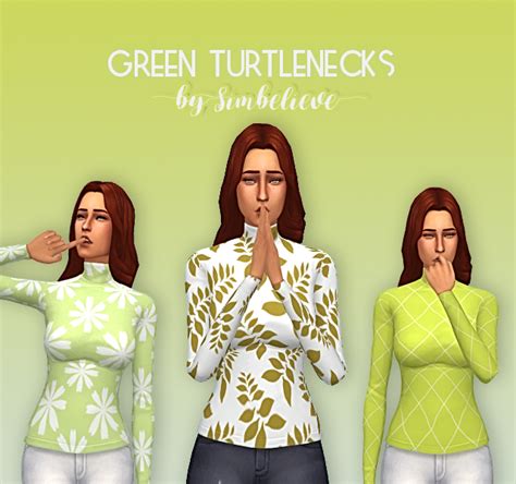 Green Turtlenecks The New Turtlenecks Are So Believe In The Simmies
