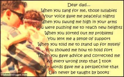 Thank You Poems For Dad Wishesmessages