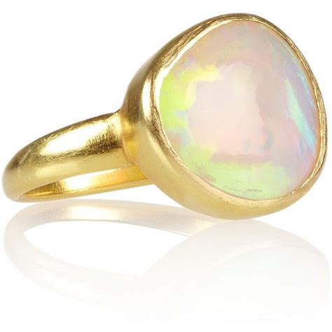 Pippa Small 18 Karat Gold Opal Ring Polyvore Opal Ring Gold Opal