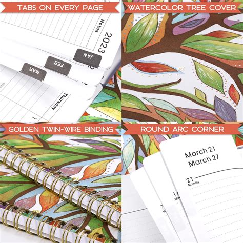 2022 Planner Planner 2022 Weekly And Monthly Planner With Printed Tabs