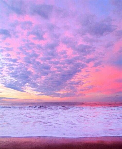 Beautiful Pink Beach Sunset Think Pink Pinterest