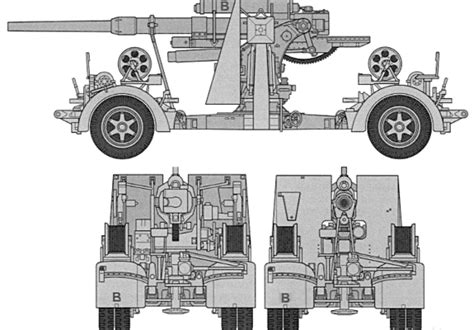 Tank 88mm Flak 37 Drawings Dimensions Figures Download Drawings