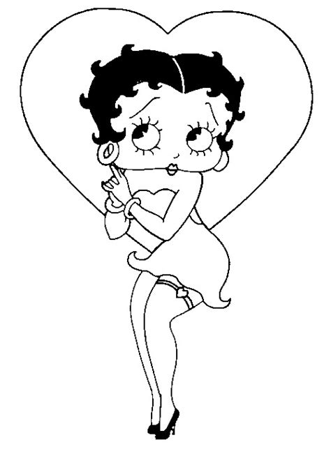 Betty Boop 26094 Cartoons Free Printable Coloring Pages