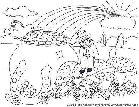 Our saint patrick's day coloring sheets for march 17 include a range of images, from easy pictures for little preschoolers to color in to more detailed there is something for everyone! Free Printable Saint Patrick Coloring Pages