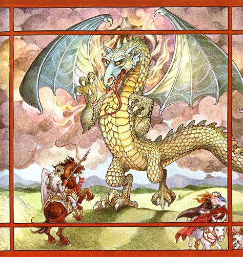 St George And The Dragon Saint George And The Dragon Fairytale Art