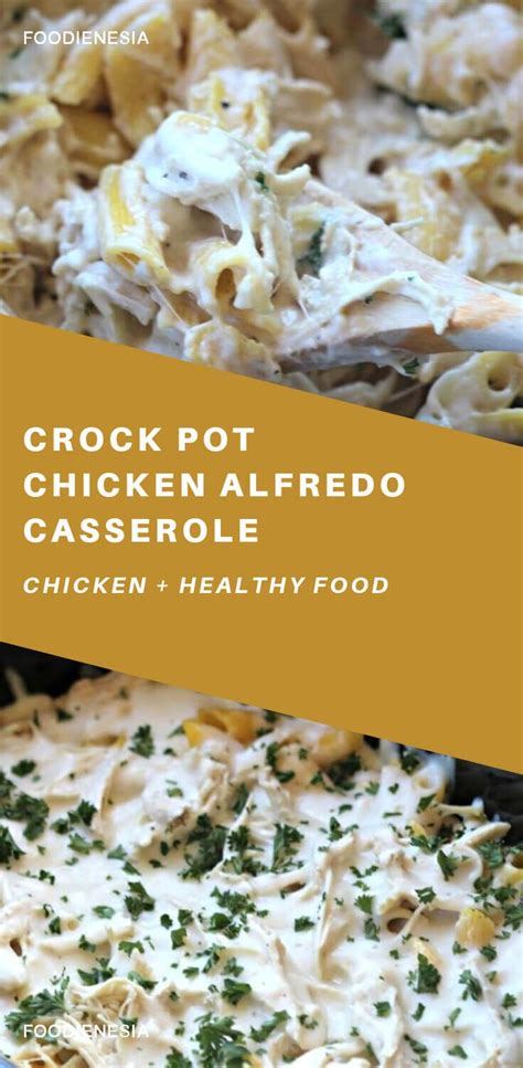 Crock Pot Chicken Alfredo Casserole Rezepte Mozzarella Hähnchen