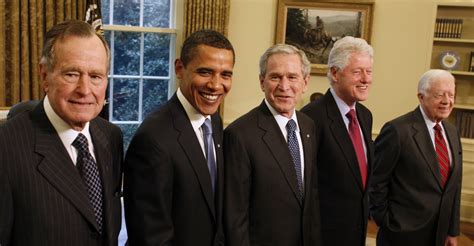 Usa Politics Five Us Presidents Meet Barack Obama Pictures Barack