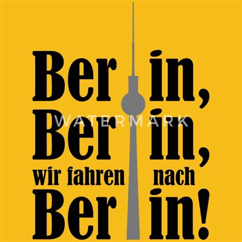 Berlin Berlin wir fahren nach Berlin 2c Männer Premium T-Shirt ...