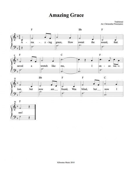 Sheet music arranged for easy piano in g major (transposable). Amazing Grace Sheet Music Download Download Amazing Grace Sheet Music for free, and listen to ...