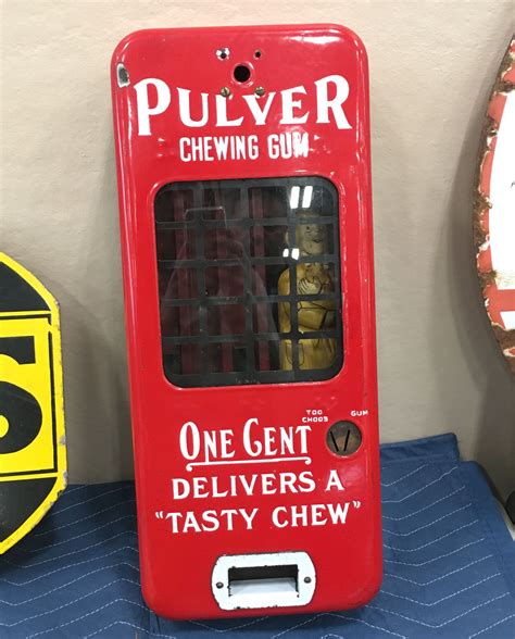 Pulver Chewing Gum Machine 1920s Chewing Gum 1920s Vintage Antiques