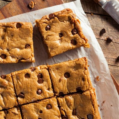 Chocolate Chip Bar Cookies From A Cake Mix Walking On