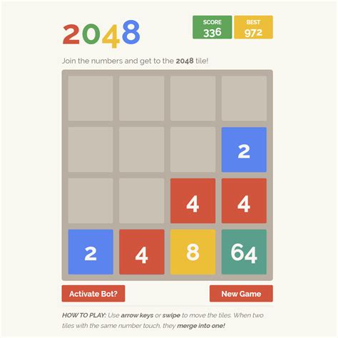 Play The 2048 Game Online Elgoog