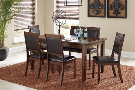 This excellent capri dinette table and. Meredy Brown 6 Piece Dining Room Set, D395-325, Ashley