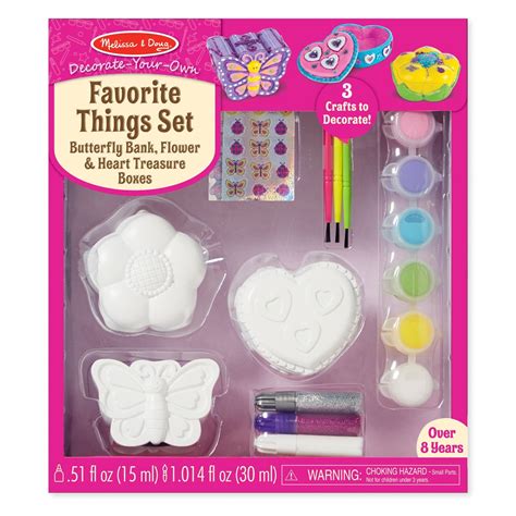 Melissa And Doug Decorate Your Own Favorite Things Craft Set Crafts