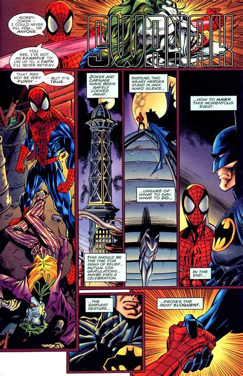 Batman Vs Spiderman Page 15 Batman Vs Spiderman Superhero Comic
