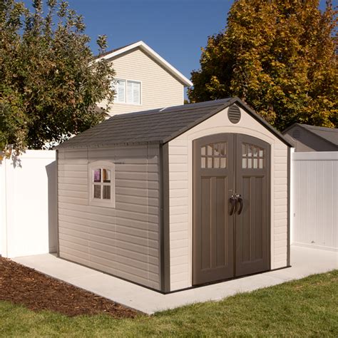 Lifetime Products 8 Ft X 10 Ft Gable Resin Storage Shed