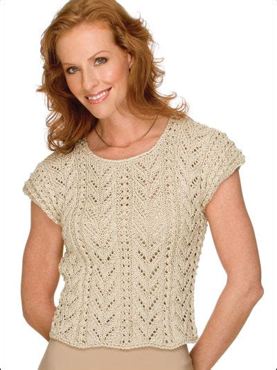 Free Knit Patterns Short Sleeved Sweaters