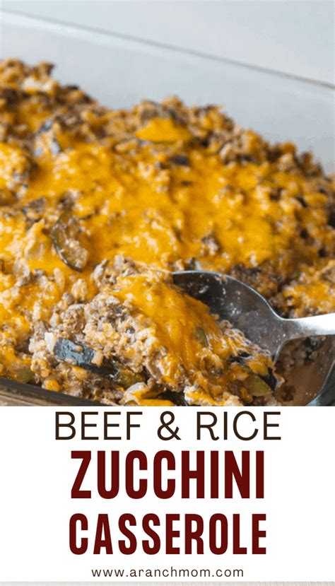 Zucchini Ground Beef Casserole A Ranch Mom