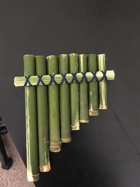 A Bamboo Pan Flute I Made With String Rcrafts
