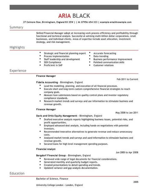 To personalize the cv word template, just type over the existing text, then design as you like. Accounting and Finance Manager CV Template | CV Samples ...