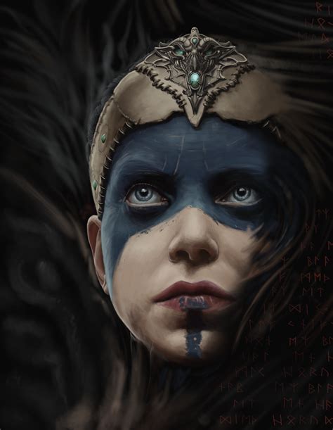Study Of Senua From Hellblade By Spazzcreations On Deviantart