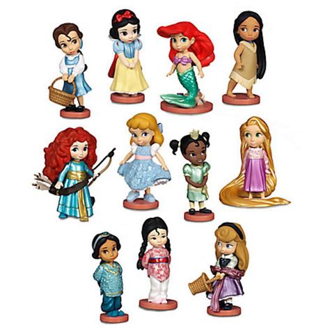 Disney Store Animators Princess Collection Deluxe Figure Play Set New